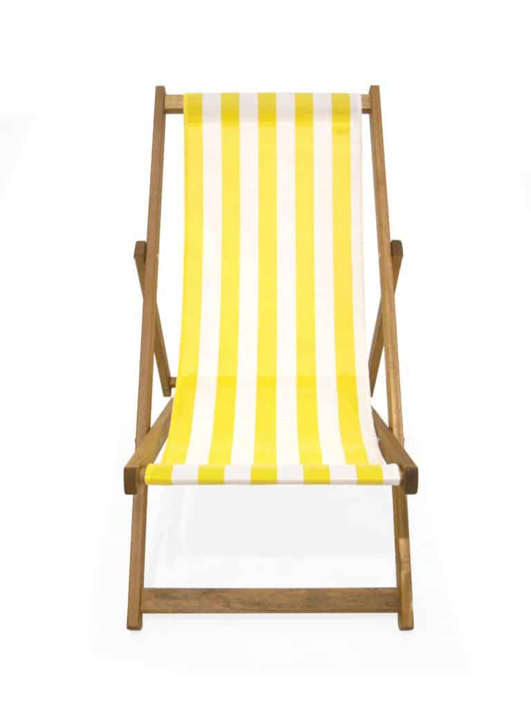 Traditional Deckchair Yellow Stripe Eph Creative Event Prop Hire