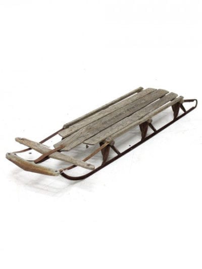 Antique Wooden Toboggan | EPH Creative - Event Prop Hire