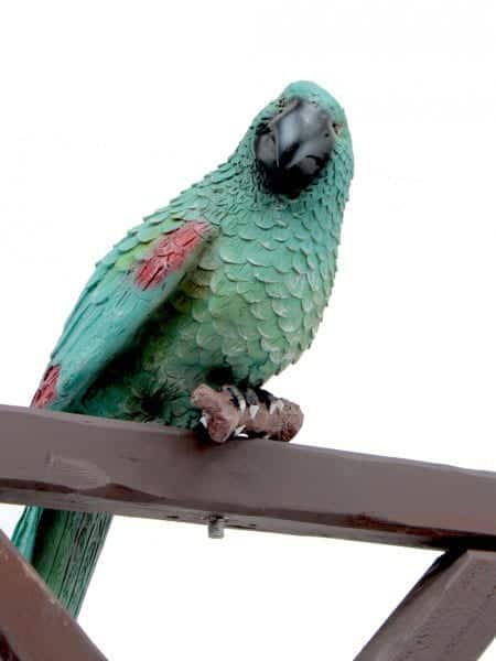 Parrot on Stand (green)