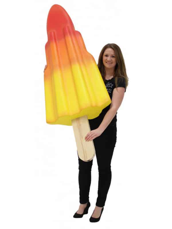 Giant Rocket Shaped Ice Lolly