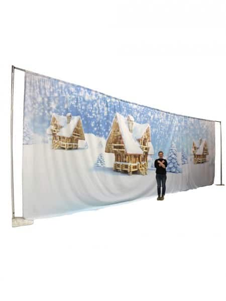 Winter Wonderland Snowy Backdrop (9m x 4m)