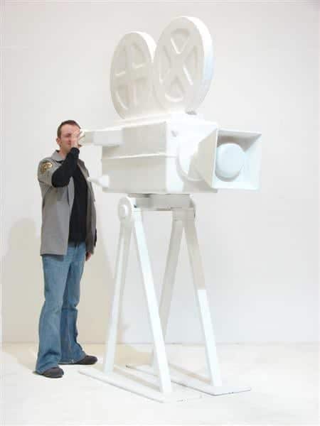 Giant White Film Camera