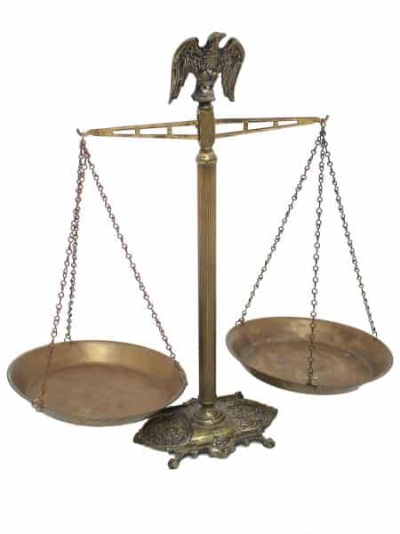 Vintage Brass Weighing Scales #1