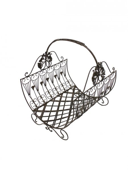 Metal Log Basket – Small