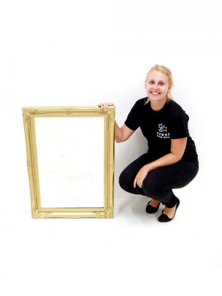 Small Ornate Gold Frame with Mirrored Acrylic