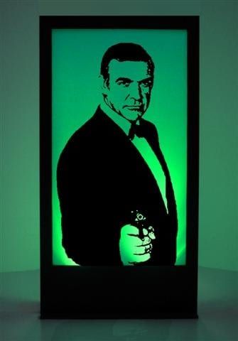 Sean Connery Silhouette Panel