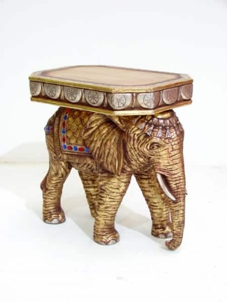Gold Elephant Side Table