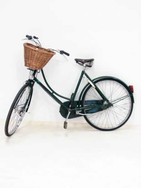 Vintage Green Bicycle (with Basket)