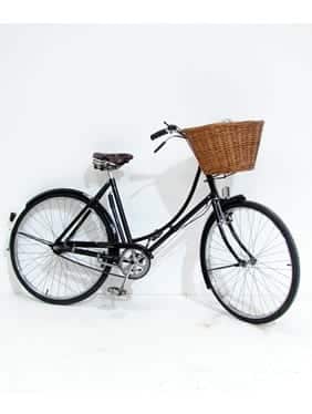 Vintage Black Bicycle (with Basket)