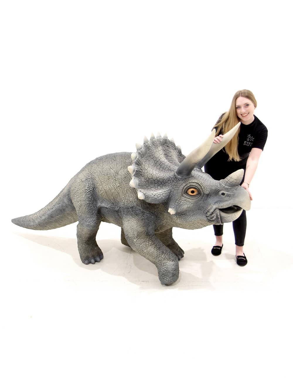 Life-size Triceratops Dinosaur Prop