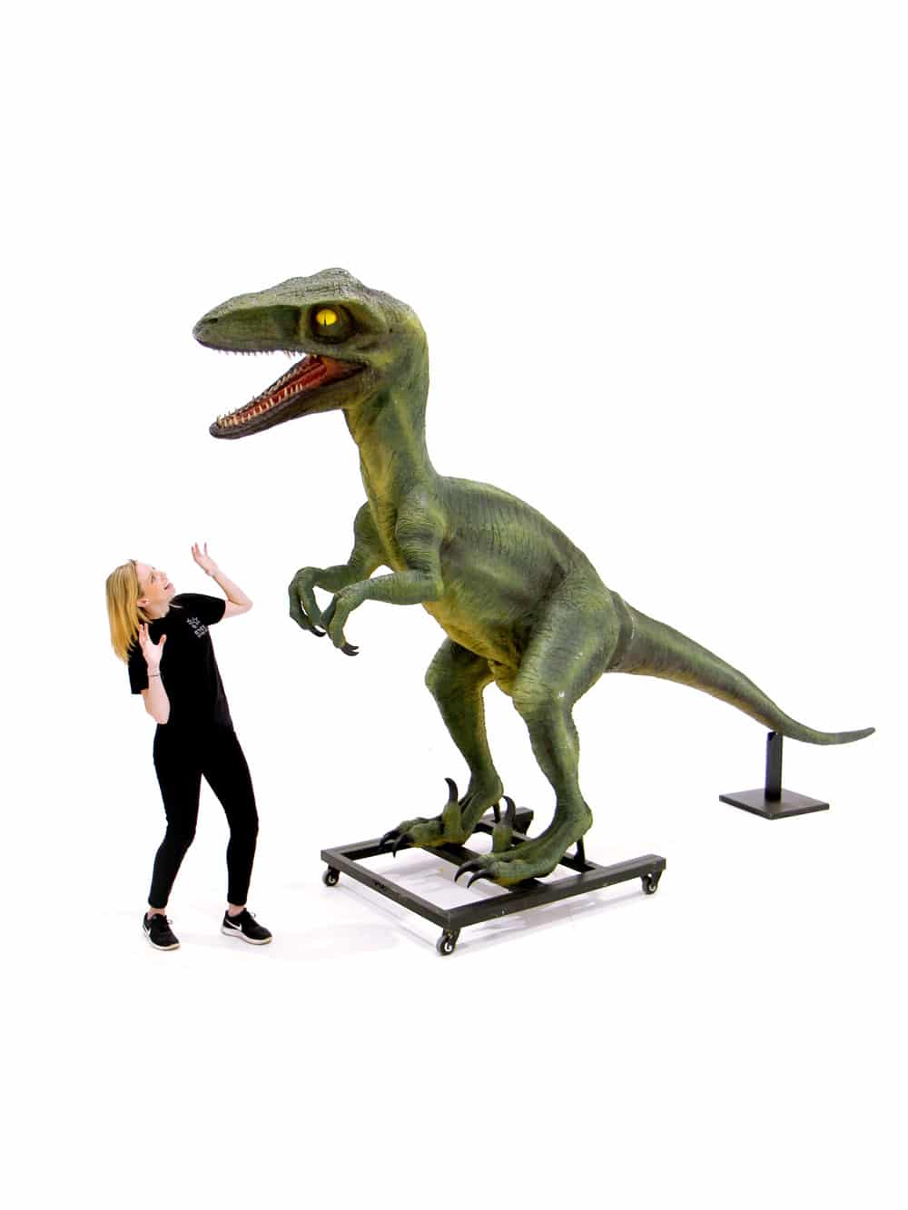 Life-size Raptor Dinosaur Prop