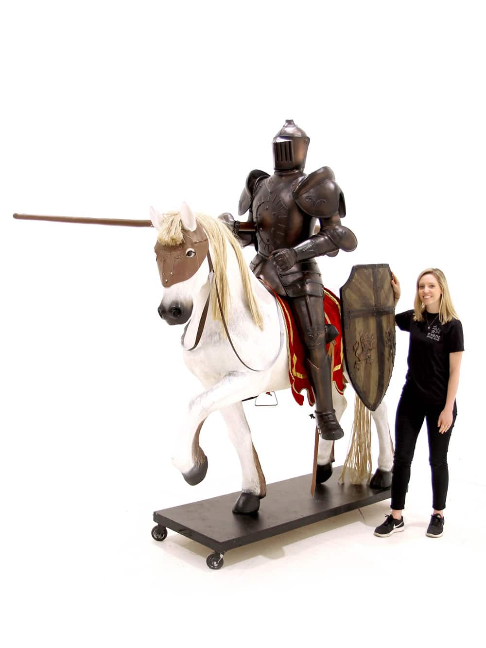 Life-size Knight on Horseback