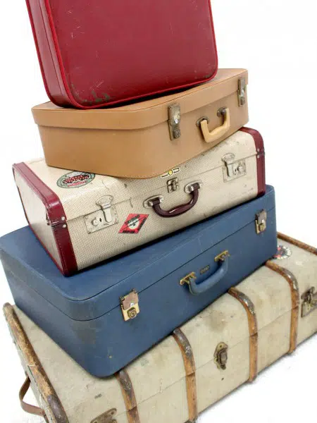 Vintage Travel Luggage - Set of 5 | EPH Creative - Event Prop Hire