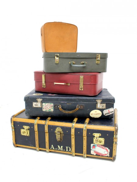 Vintage Travel Luggage - Set of 5 | EPH Creative - Event Prop Hire