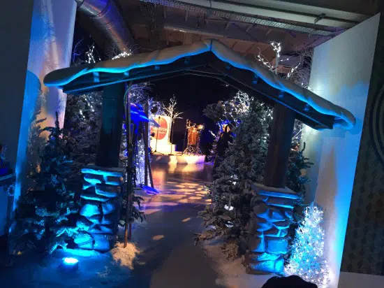 Snow Covered Alpine Entranceway | EPH Creative - Event Prop Hire