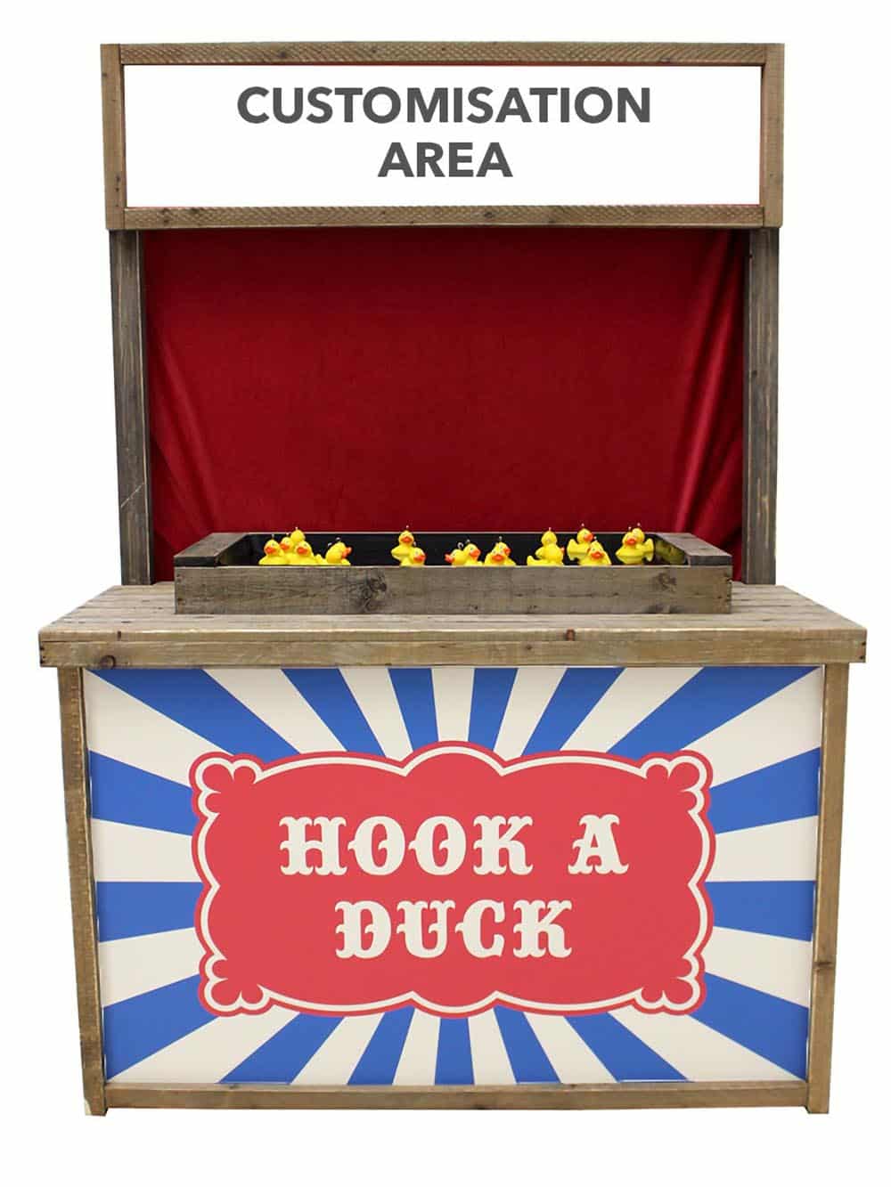 Customised Hook A Duck – Fairground Game Custom Top Sign
