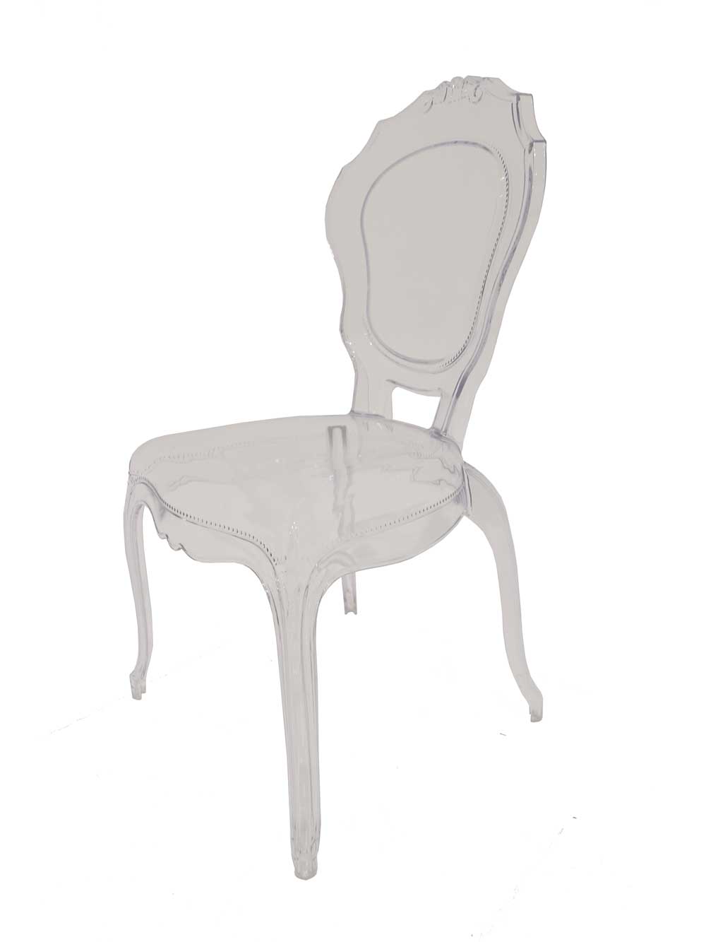 Clear Louis Style Dining Chair