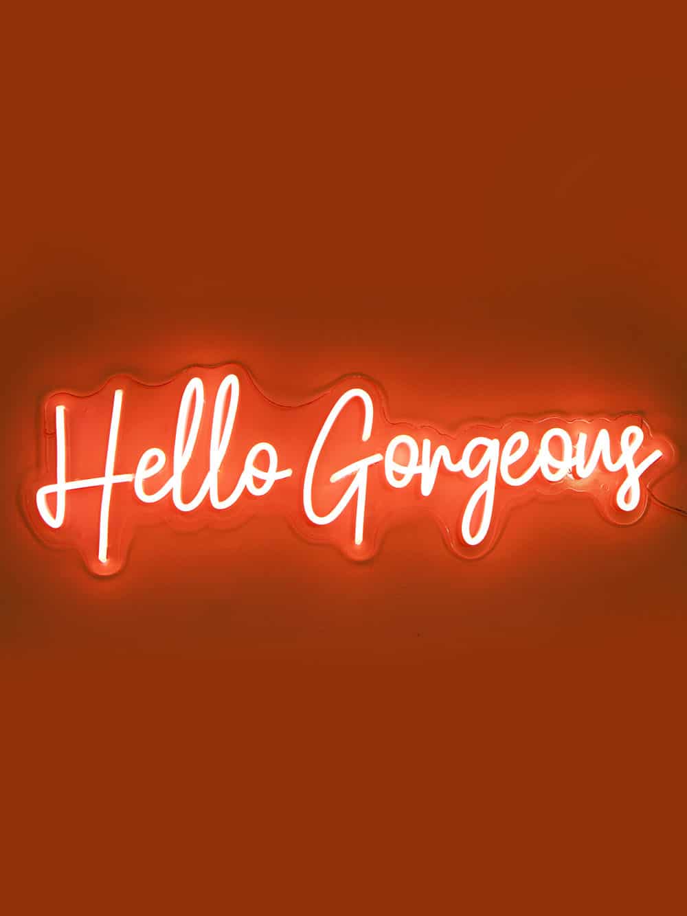 ‘Hello Gorgeous’ Neon LED Sign