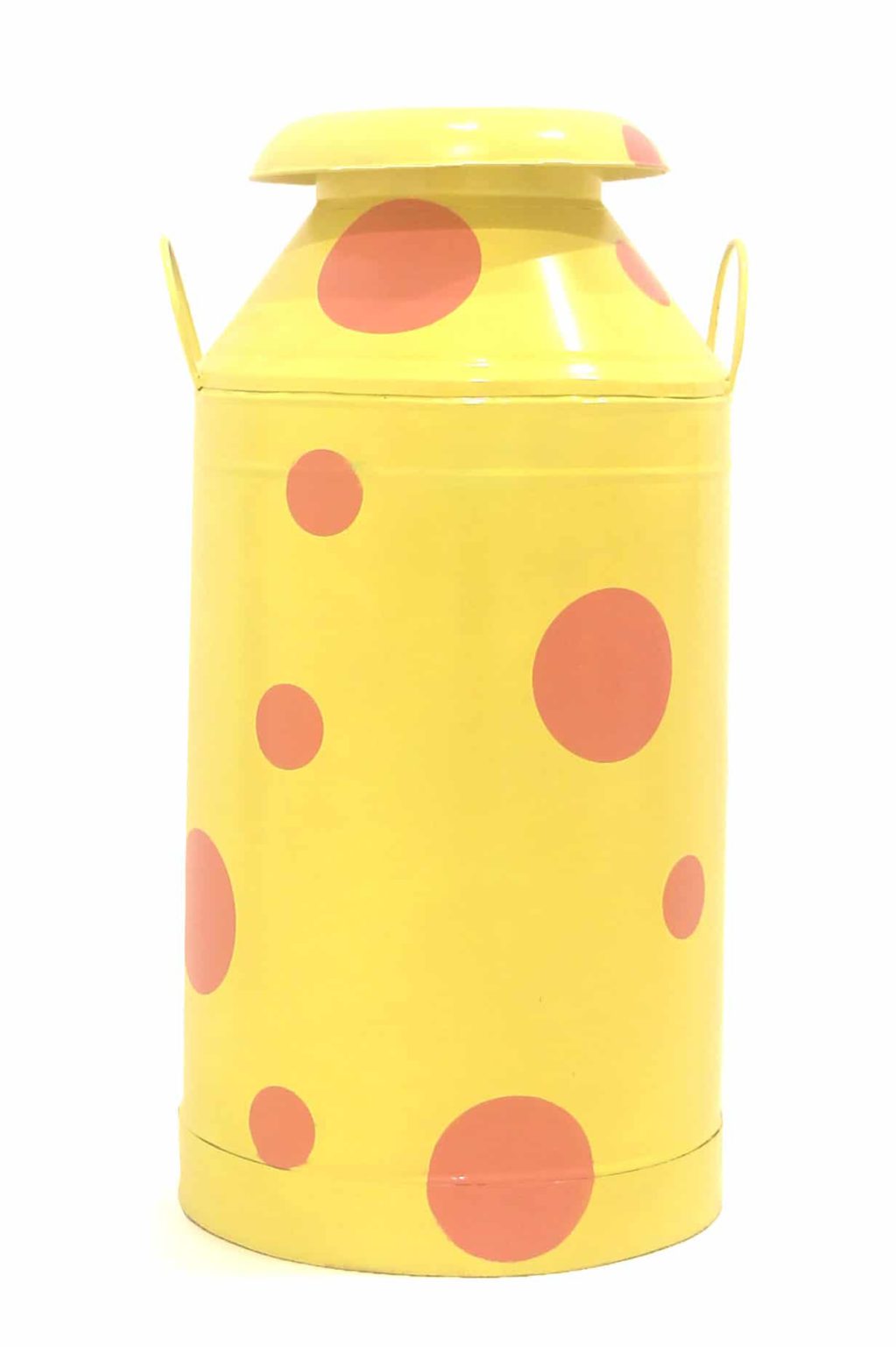 Steel Milk Churn (Yellow & Pink)