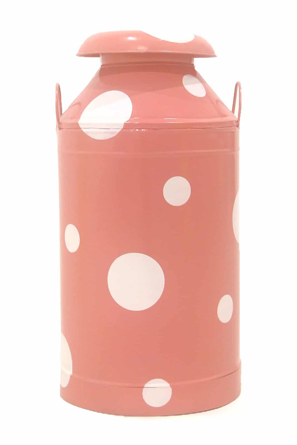 Steel Milk Churn (Pink & White)