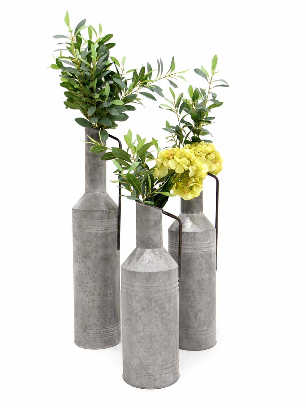 Churn Vase - Rustic Grey (h835 x w190mm)