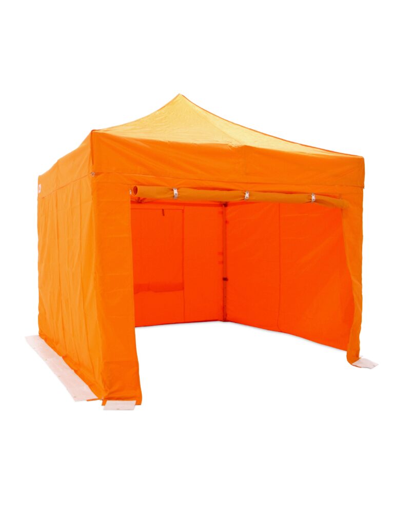 3m x 3m Gazebo (With Sides) Orange EPH Creative Event Prop Hire