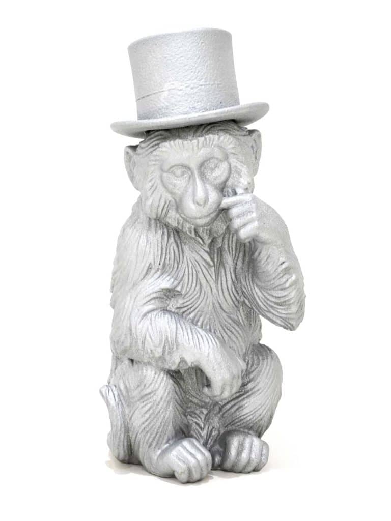 SN13154 _Large Monkey with Top Hat - Silver-event_prop_hire_EPH_Creative_858_optimised