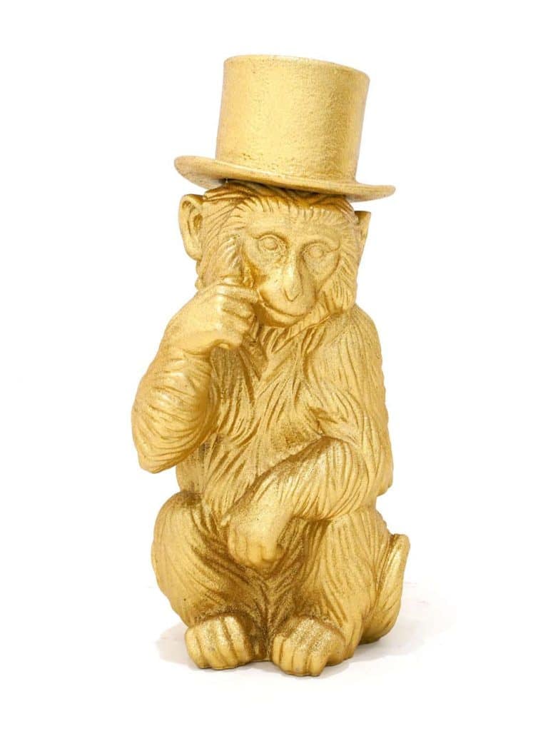 SN13223 _Large Monkey with Top Hat - Gold-event_prop_hire_EPH_Creative_866_optimised