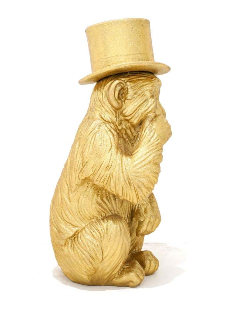 SN13223 _Large Monkey with Top Hat - Gold-event_prop_hire_EPH_Creative_867_optimised