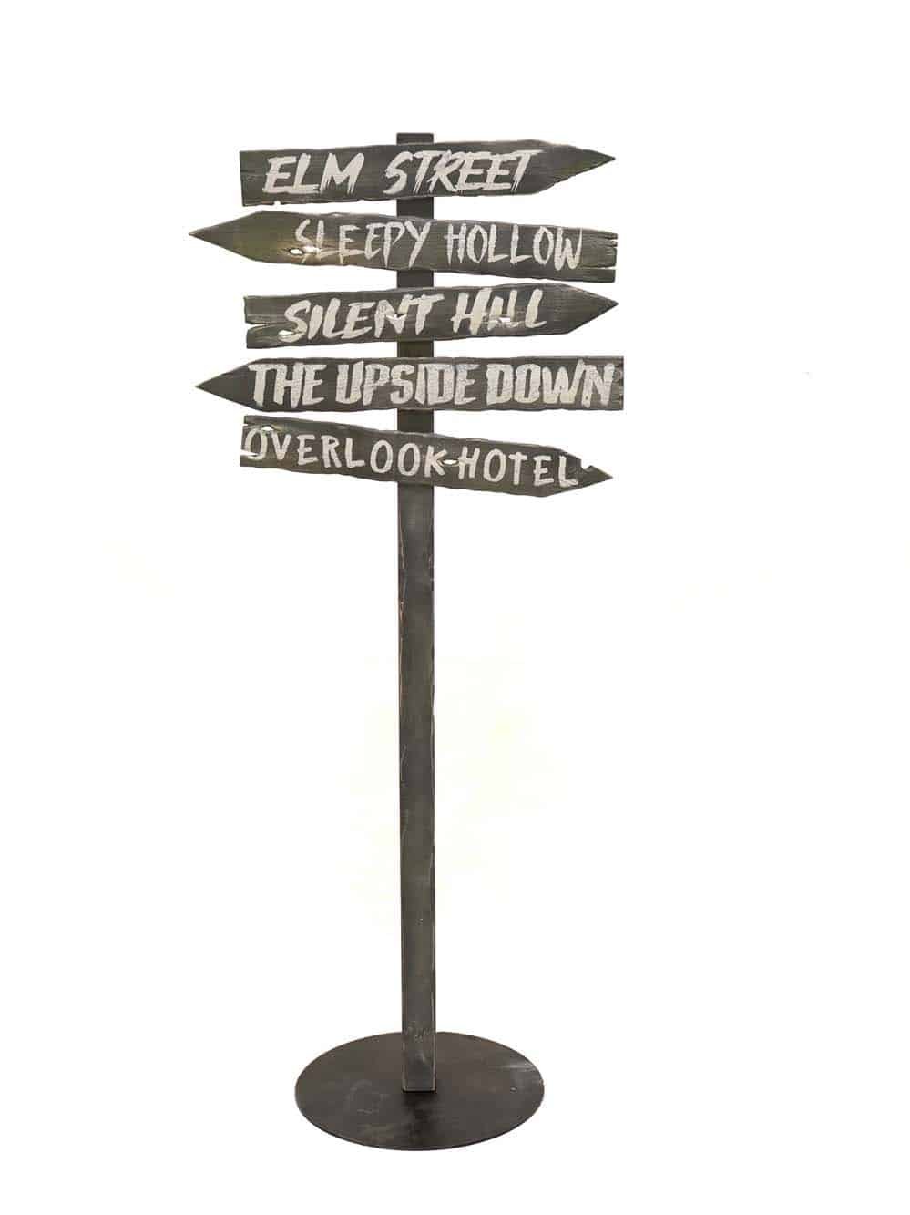 Halloween Signpost - Horror Locations | EPH Creative - Event Prop Hire